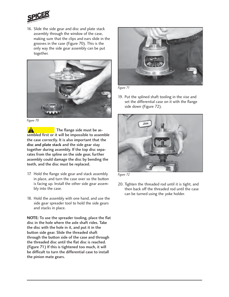 Spicer Jeep Grand Cherokee WJ 44-4 SERVICE MANUAL User Manual | Page 22 / 35