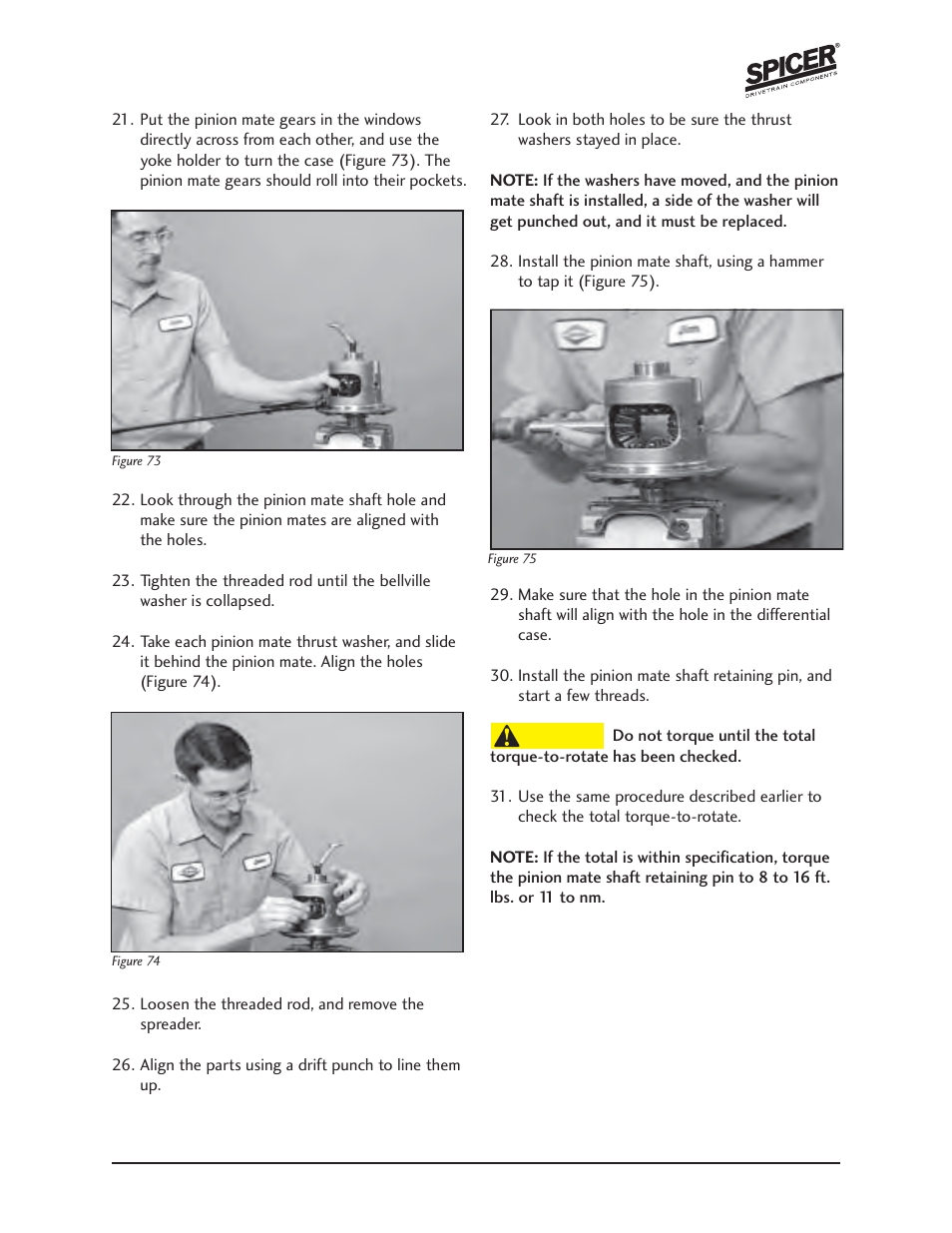Spicer Jeep Grand Cherokee WJ 44-4 SERVICE MANUAL User Manual | Page 23 / 35