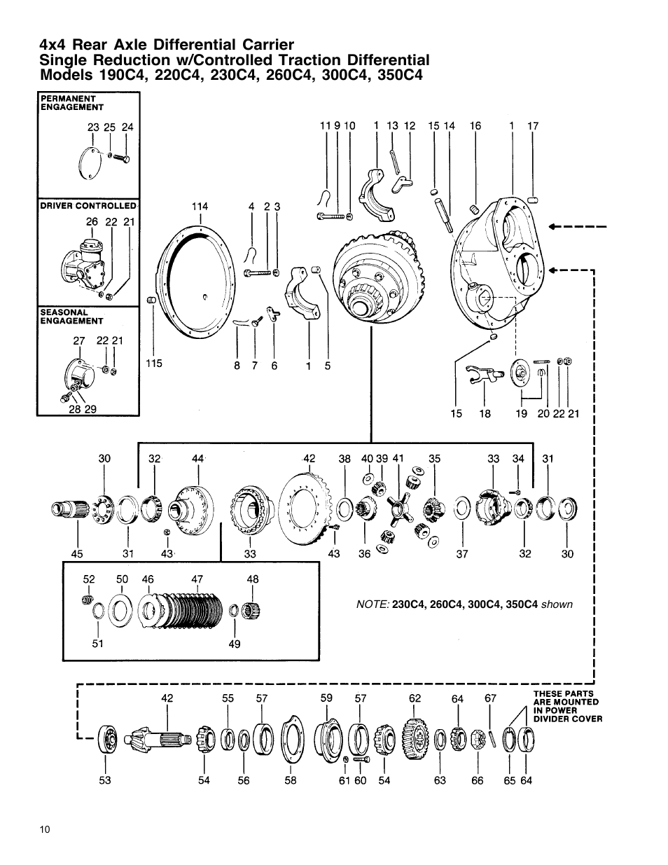 Spicer Drive Axles Illustrated Parts List All Wheel 4 x 4 Drive System User Manual | Page 10 / 32