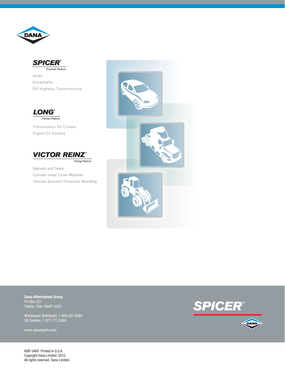 Spicer Drive Axles Illustrated Parts List All Wheel 4 x 4 Drive System User Manual | Page 32 / 32