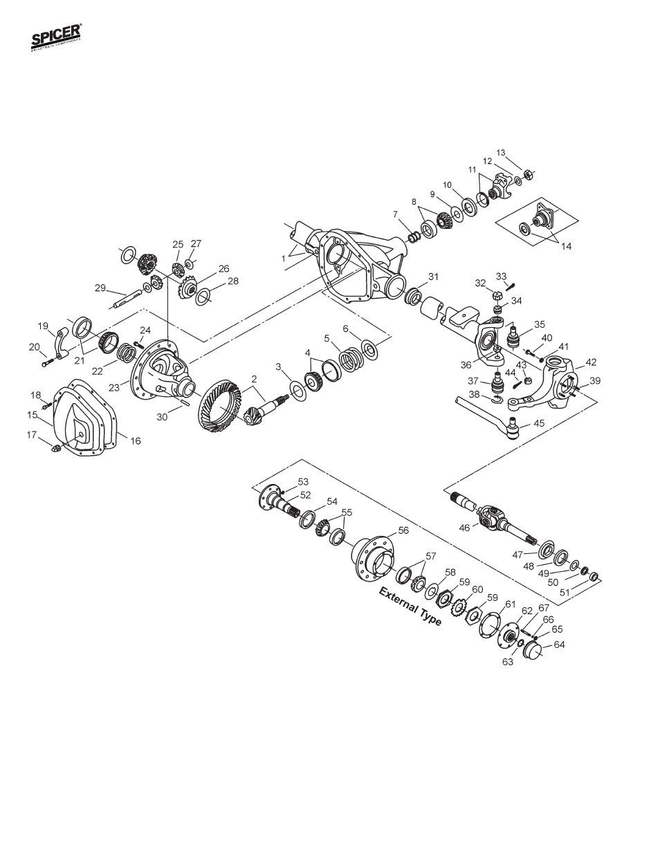 Spicer FRONT & REAR AXLE KIT MISCELLANEOUS MODELS 1979-1984 User Manual | Page 13 / 25