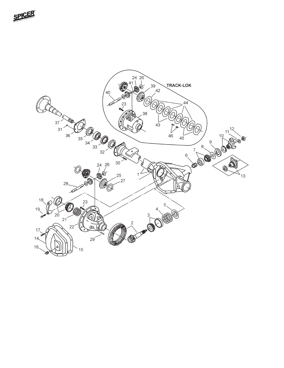 Spicer FRONT & REAR AXLE KIT MISCELLANEOUS MODELS 1979-1984 User Manual | Page 5 / 25