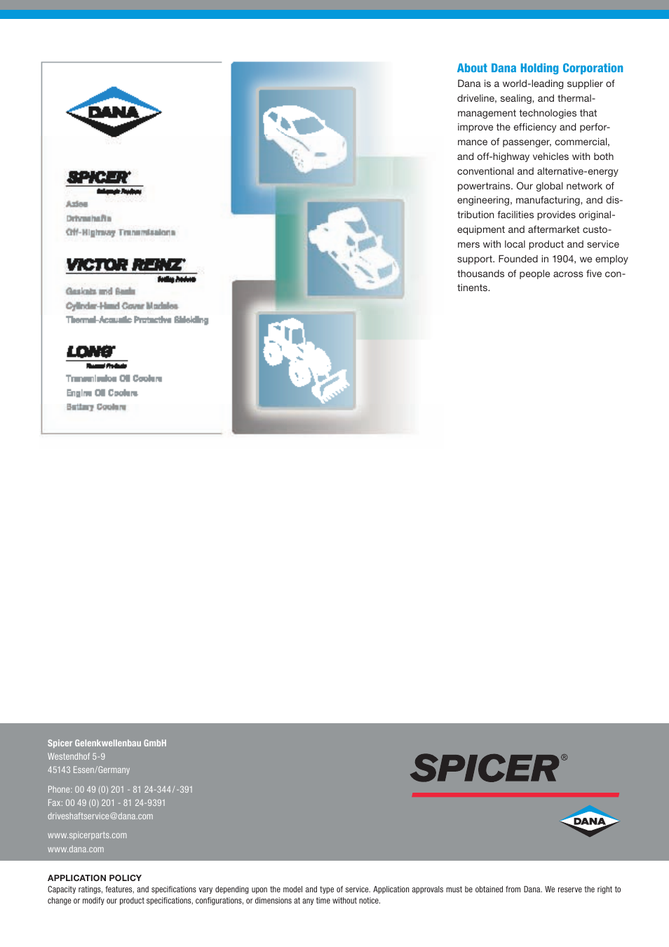 Spicer SERVICE CATALOG User Manual | Page 44 / 44