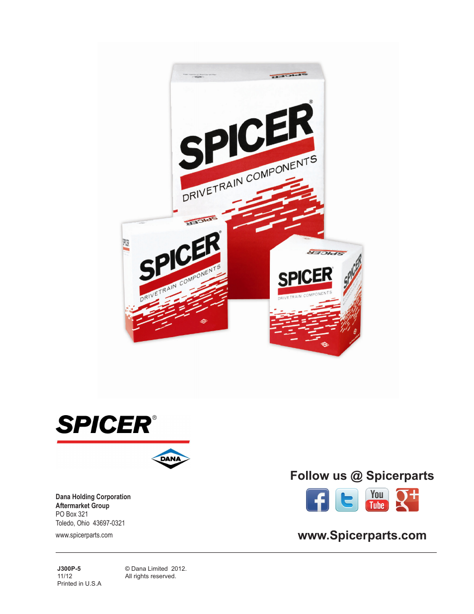 Spicer Driveline Components Catalog - Center Yokes, Tube Yokes and Ball, Stud Tube Yokes User Manual | Page 20 / 20