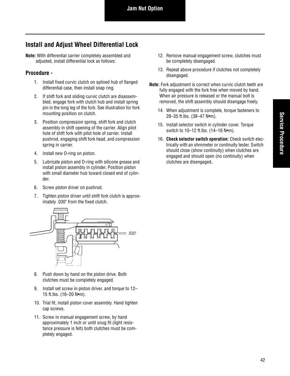 Install and adjust wheel differential lock | Spicer Single Drive Axles Service Manual: Single Reduction & Single Reduction with Differential Lock User Manual | Page 45 / 70
