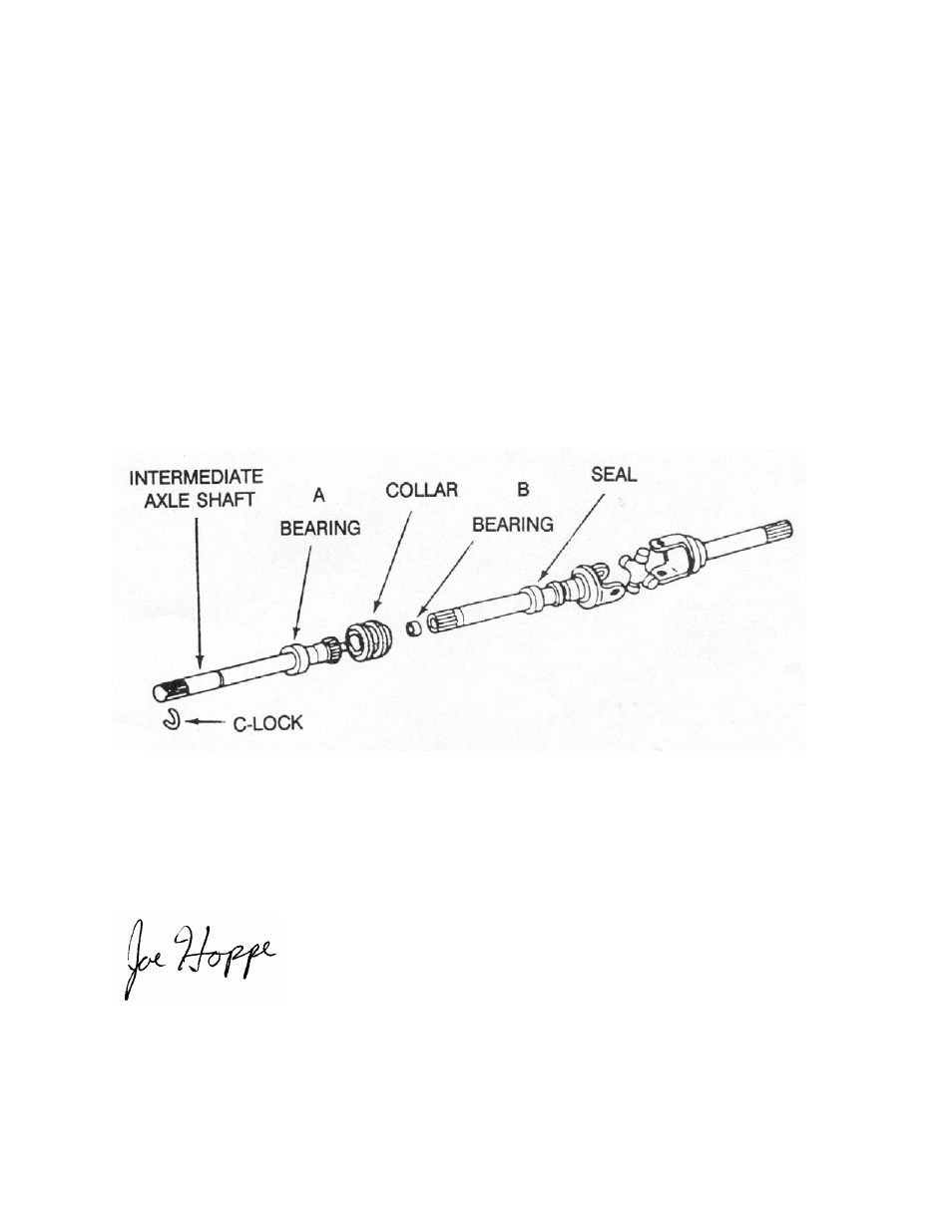 Spicer Intermediate Axle Shaft for Model 44 User Manual | 1 page