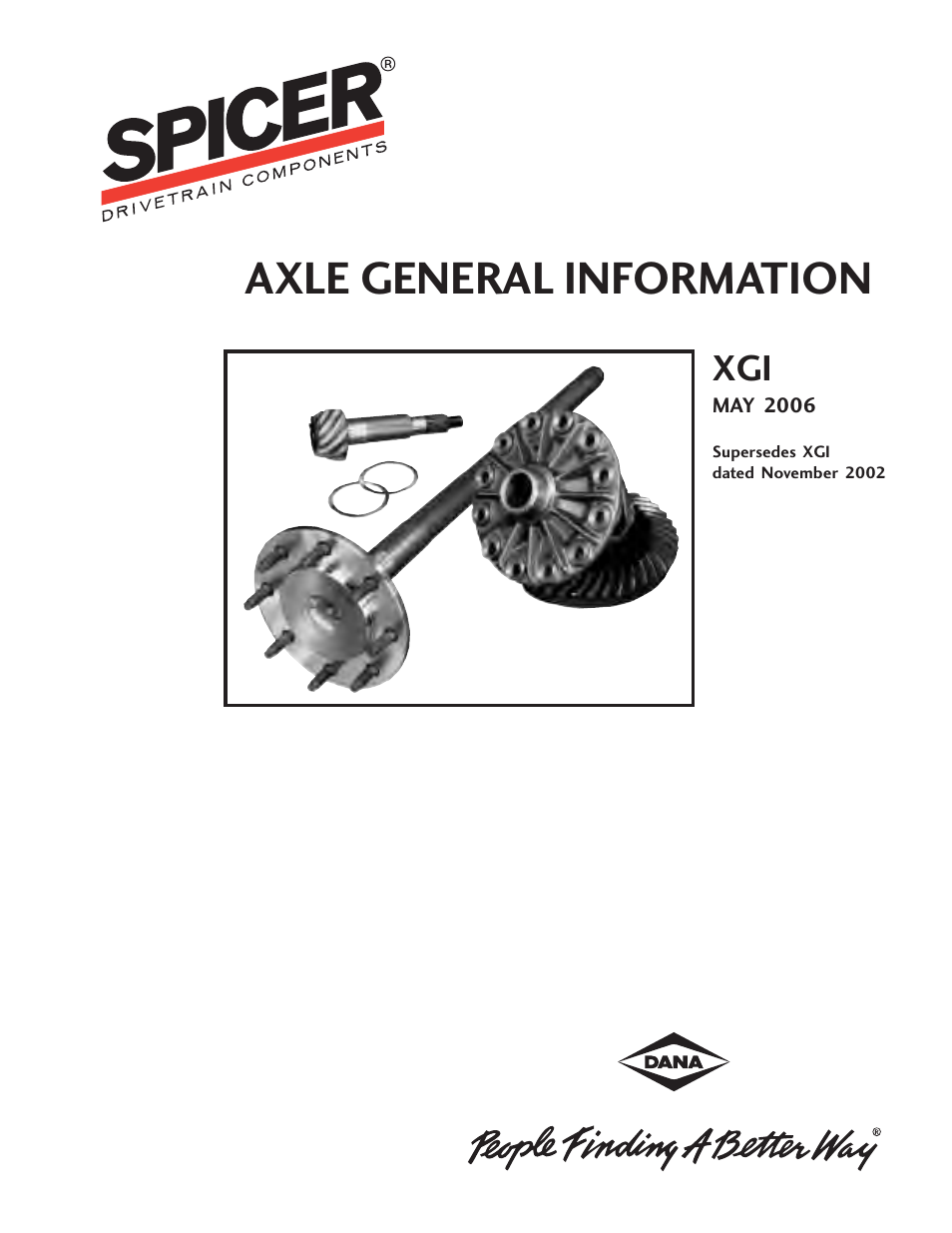 Spicer Axle General Information User Manual | 102 pages