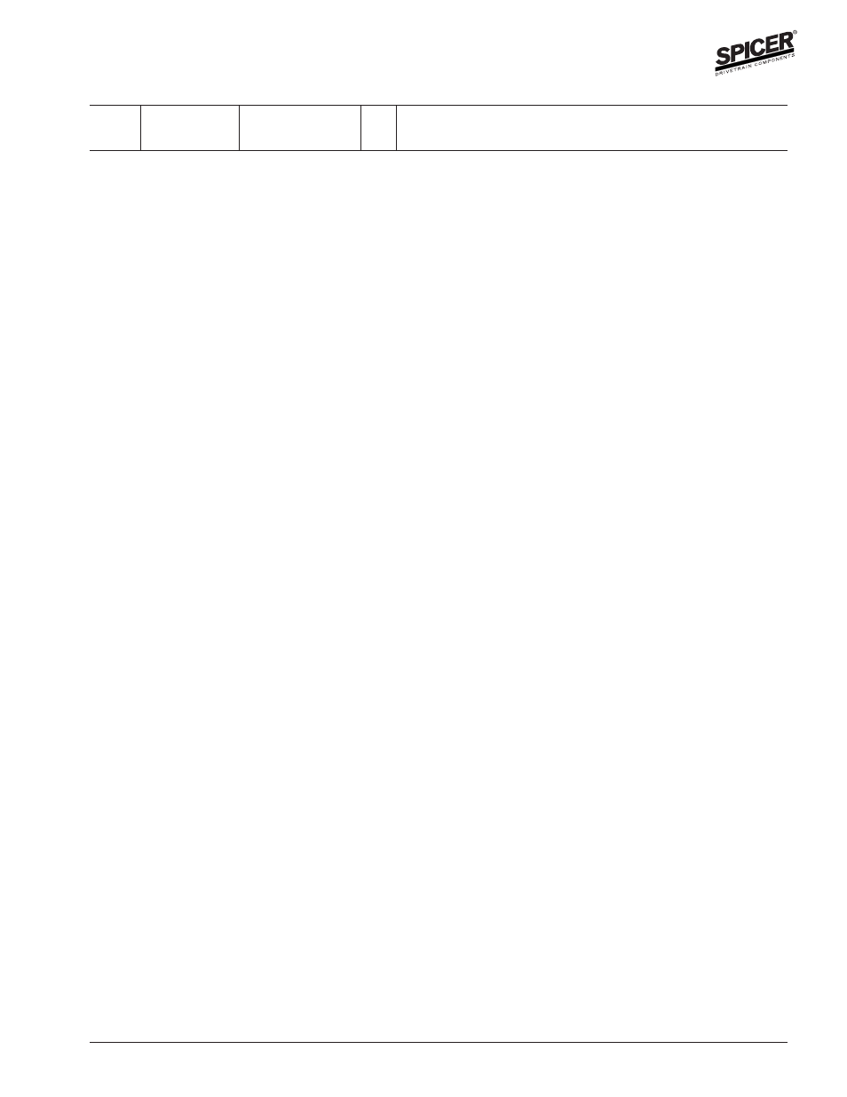 Bill of material numerical listing | Spicer Axle General Information User Manual | Page 27 / 102