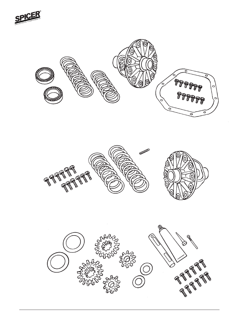 Differential case assembly kits | Spicer Axle General Information User Manual | Page 62 / 102
