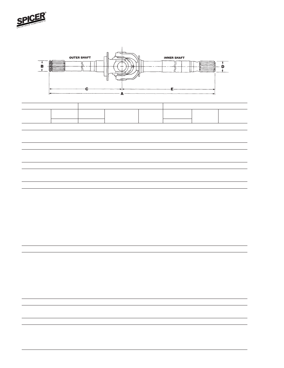 Front axle shafts | Spicer Axle General Information User Manual | Page 72 / 102