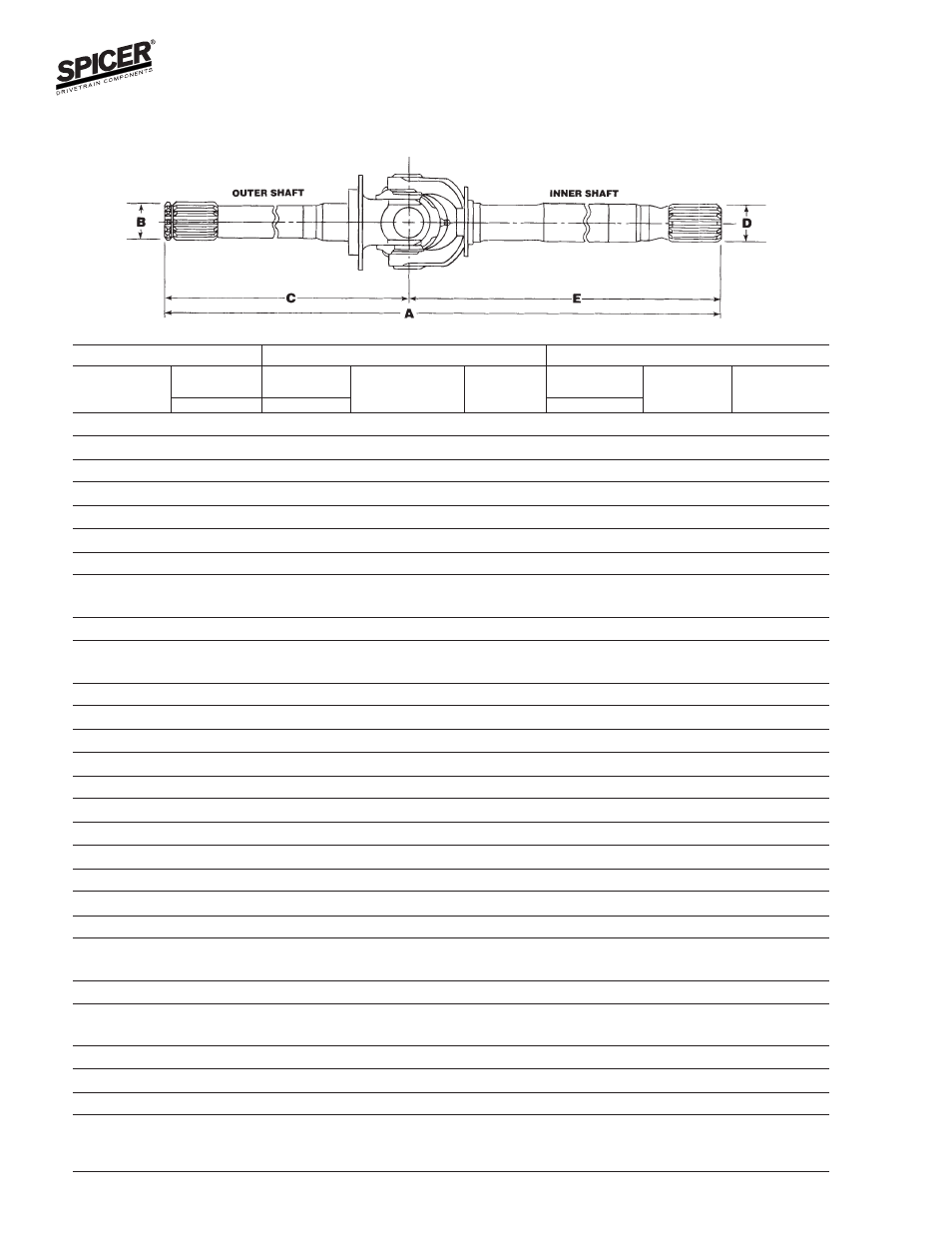 Front axle shafts | Spicer Axle General Information User Manual | Page 76 / 102