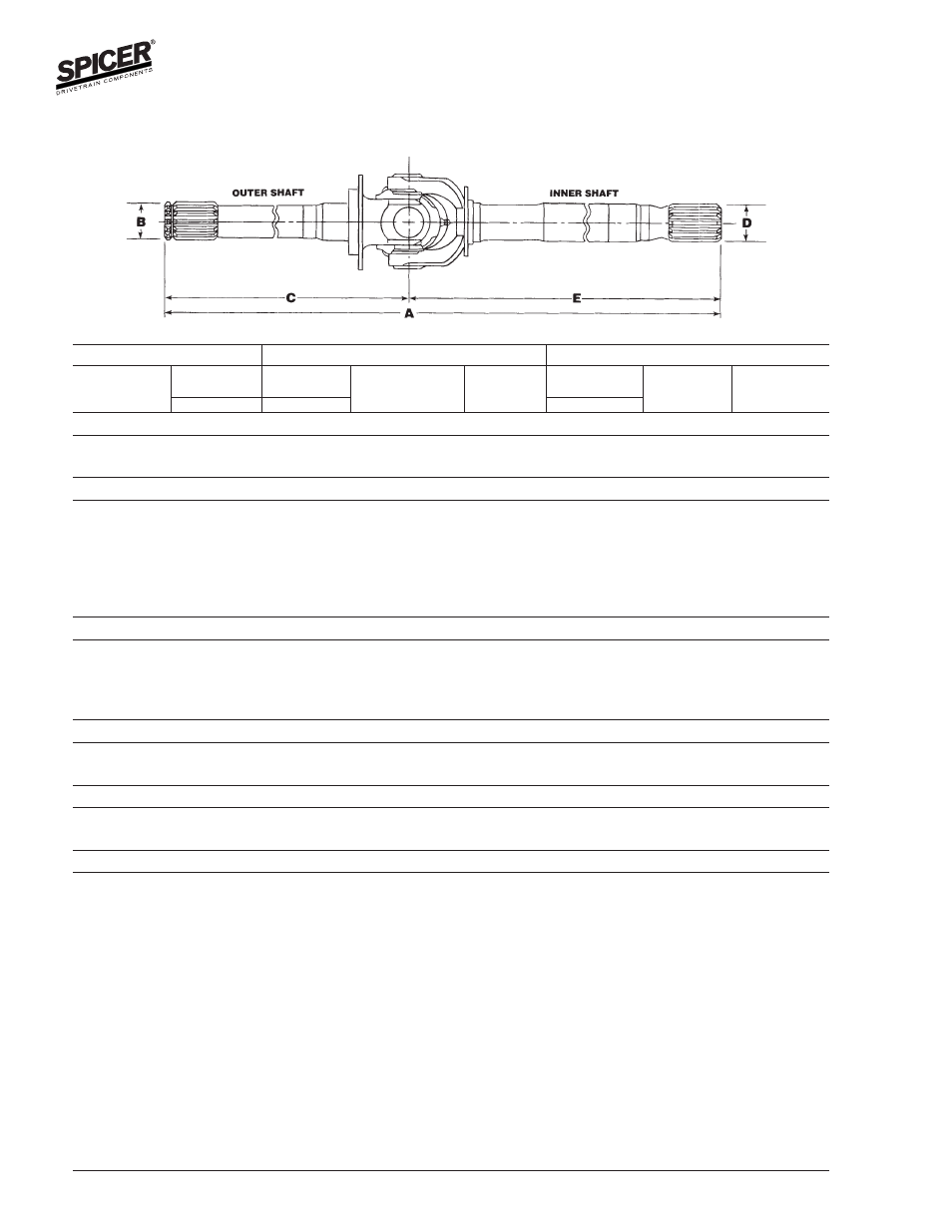 Front axle shafts | Spicer Axle General Information User Manual | Page 82 / 102