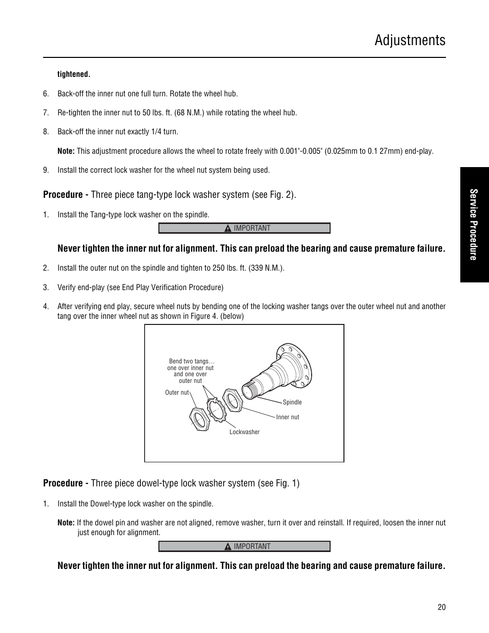 Adjustments | Spicer Single Drive Axles Service Manual: 34DS, 34RS, 38DS, 38RS, DS340, RS340, DS380, RS380, DS400, RS400, DS3 User Manual | Page 23 / 98