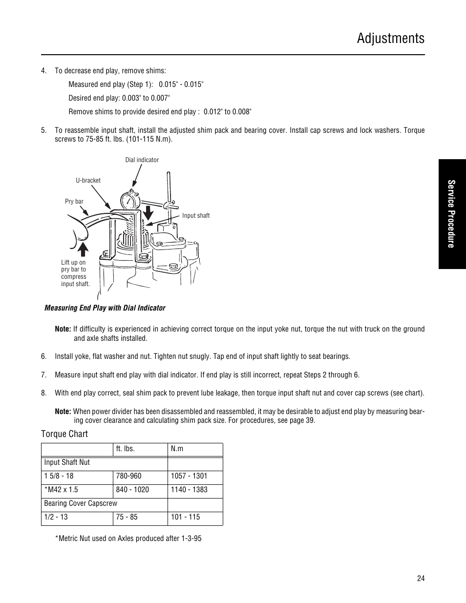 Adjustments | Spicer Single Drive Axles Service Manual: 34DS, 34RS, 38DS, 38RS, DS340, RS340, DS380, RS380, DS400, RS400, DS3 User Manual | Page 27 / 98