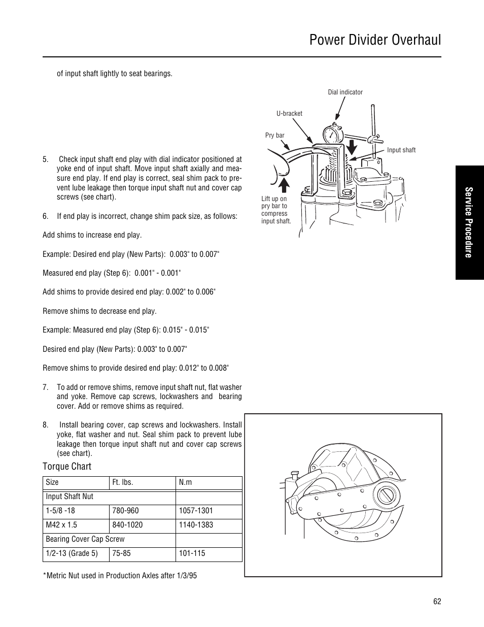 Power divider overhaul | Spicer Single Drive Axles Service Manual: 34DS, 34RS, 38DS, 38RS, DS340, RS340, DS380, RS380, DS400, RS400, DS3 User Manual | Page 65 / 98