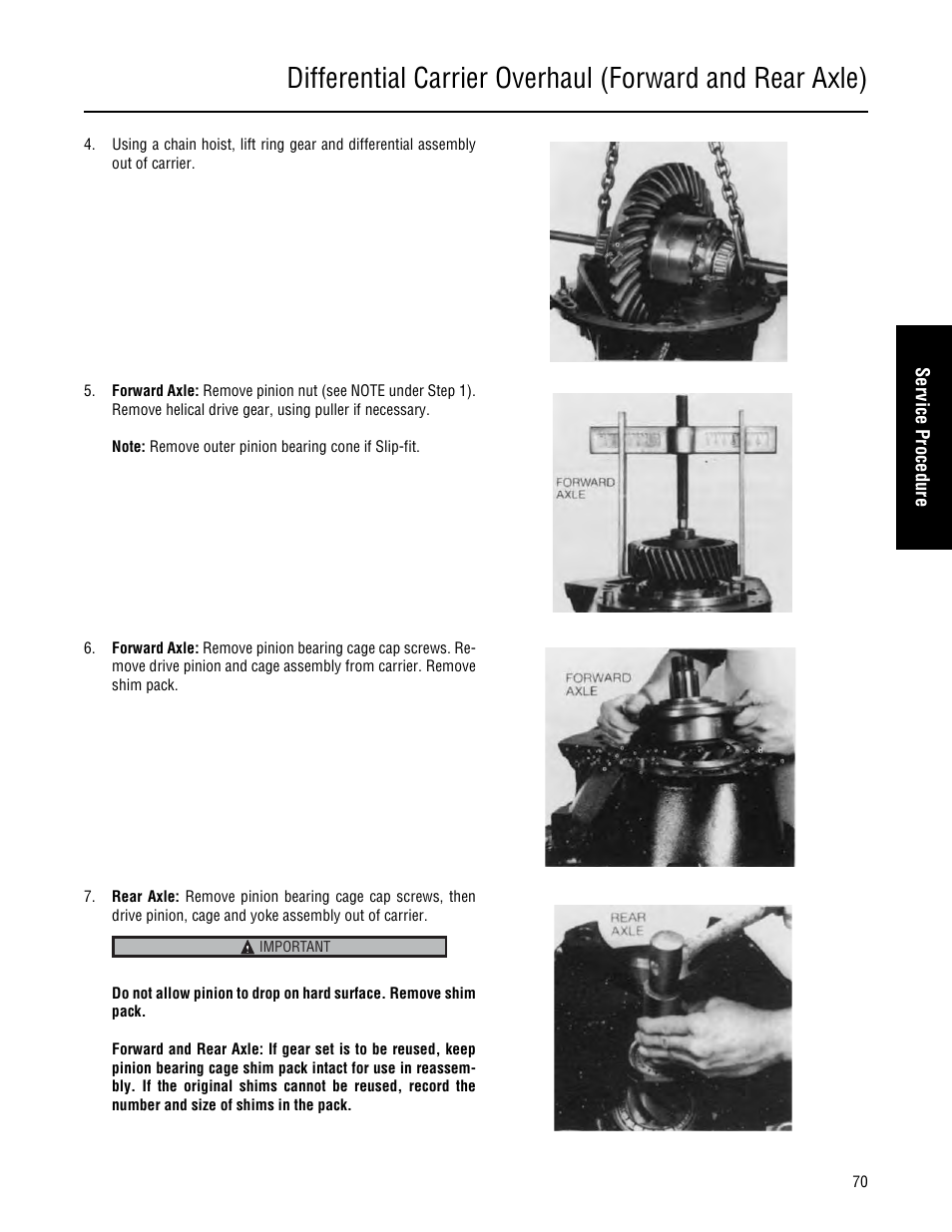 Spicer Single Drive Axles Service Manual: 34DS, 34RS, 38DS, 38RS, DS340, RS340, DS380, RS380, DS400, RS400, DS3 User Manual | Page 73 / 98