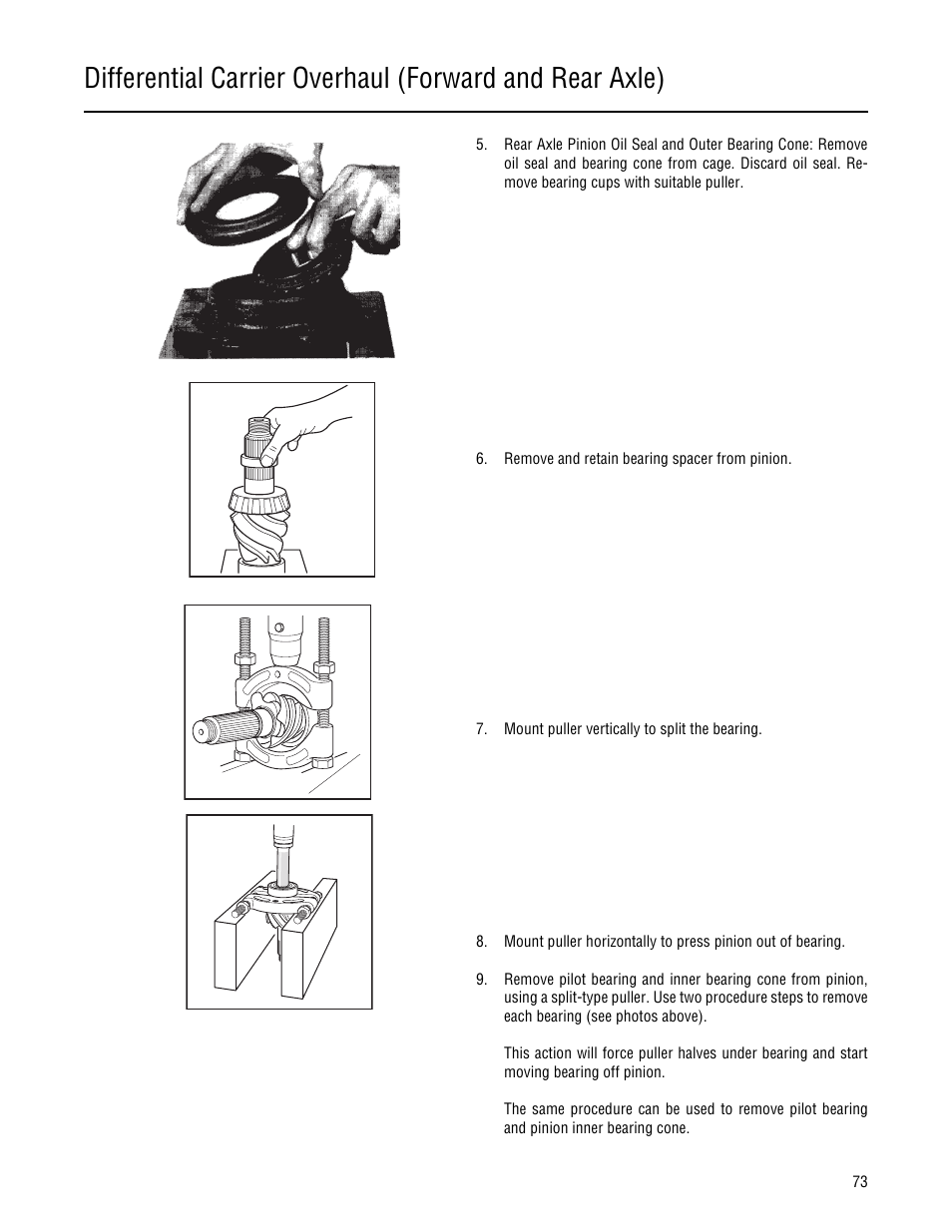 Spicer Single Drive Axles Service Manual: 34DS, 34RS, 38DS, 38RS, DS340, RS340, DS380, RS380, DS400, RS400, DS3 User Manual | Page 76 / 98