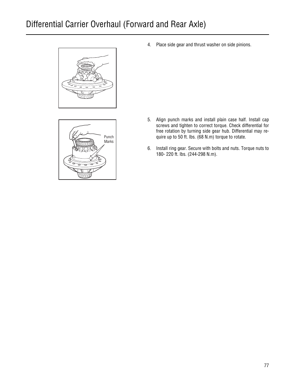 Spicer Single Drive Axles Service Manual: 34DS, 34RS, 38DS, 38RS, DS340, RS340, DS380, RS380, DS400, RS400, DS3 User Manual | Page 80 / 98