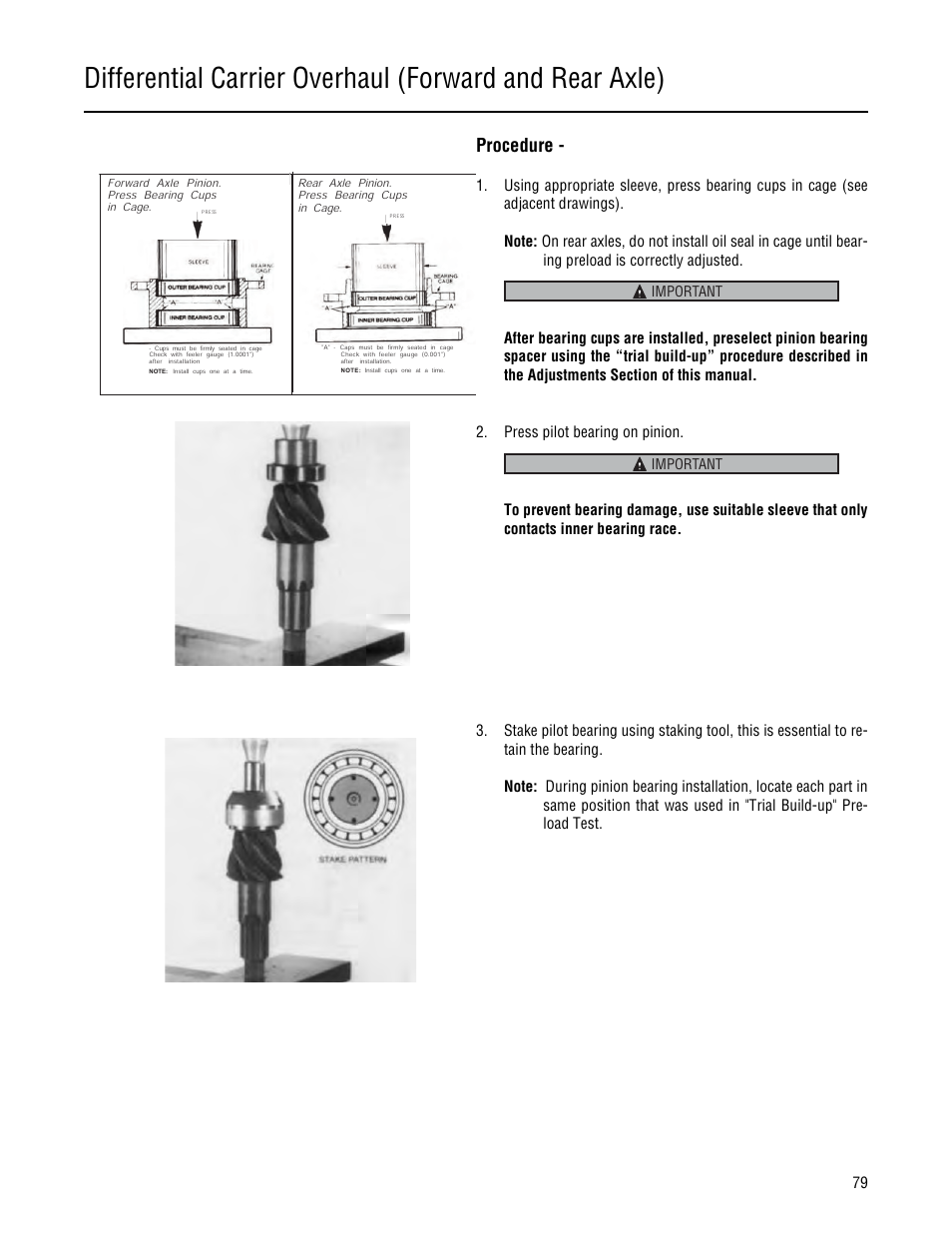 Procedure | Spicer Single Drive Axles Service Manual: 34DS, 34RS, 38DS, 38RS, DS340, RS340, DS380, RS380, DS400, RS400, DS3 User Manual | Page 82 / 98