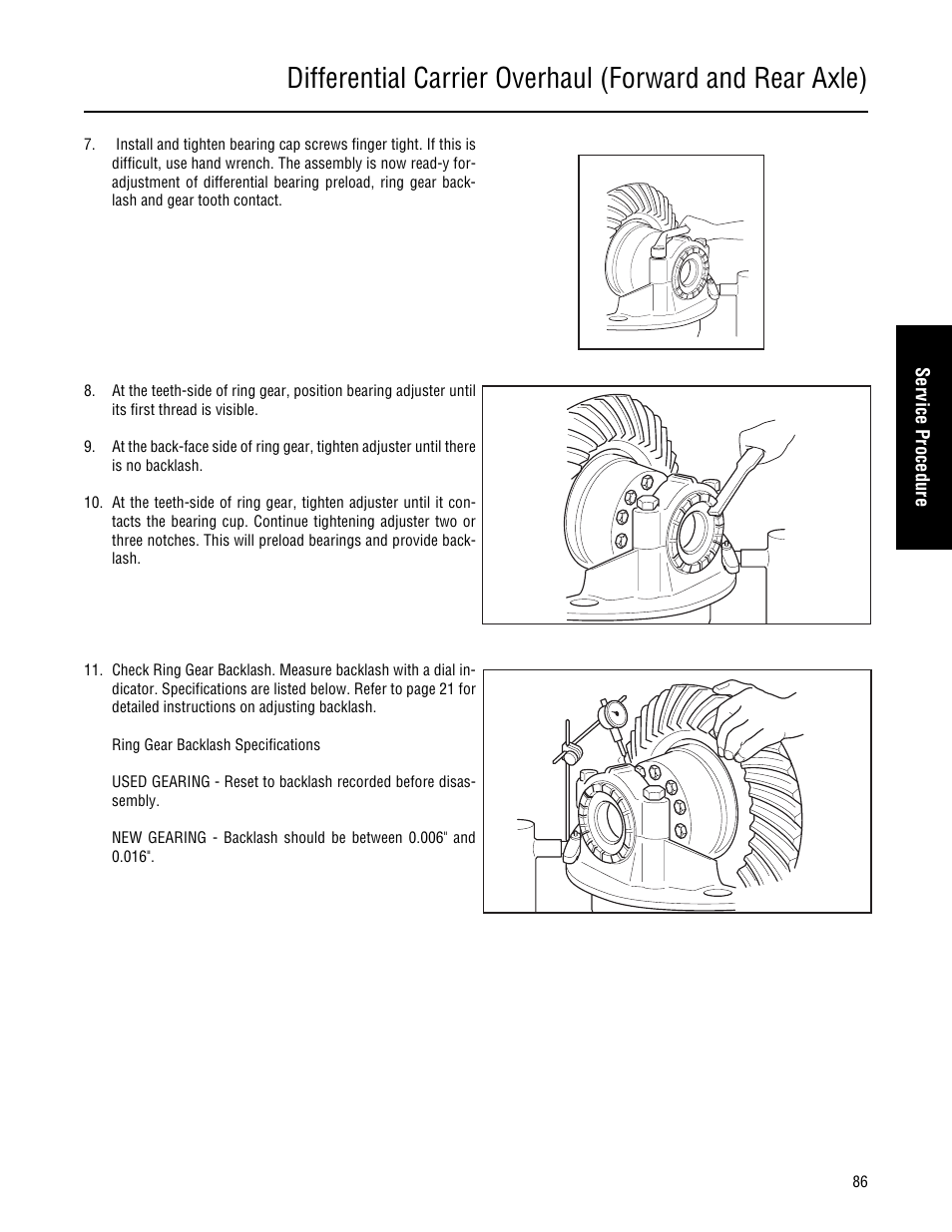Spicer Single Drive Axles Service Manual: 34DS, 34RS, 38DS, 38RS, DS340, RS340, DS380, RS380, DS400, RS400, DS3 User Manual | Page 89 / 98