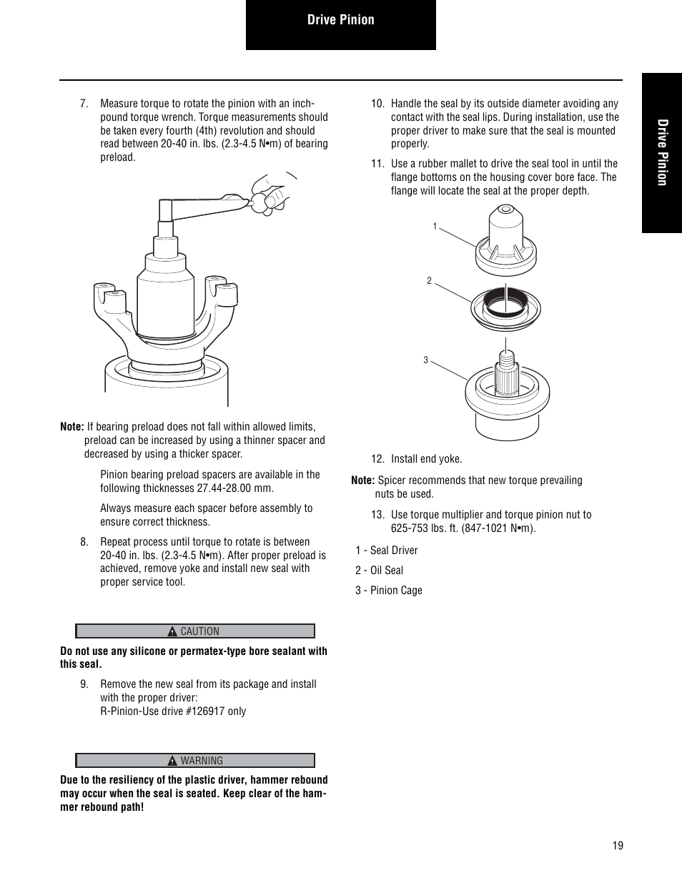 Spicer Single Drive Axles Service Manual: S110 and S130 User Manual | Page 22 / 54