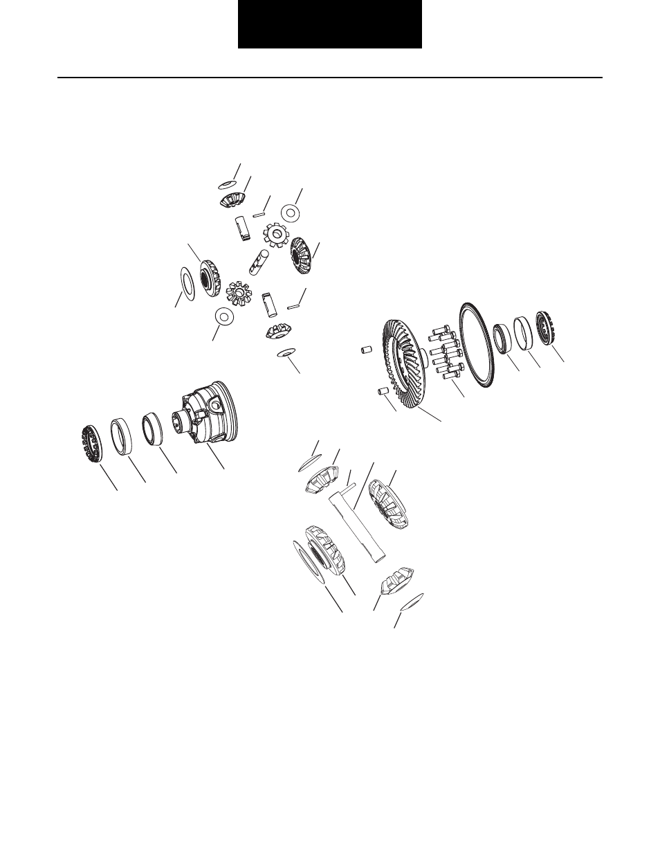 Wheel differential assembly - parts exploded | Spicer Single Drive Axles Service Manual: S110 and S130 User Manual | Page 23 / 54