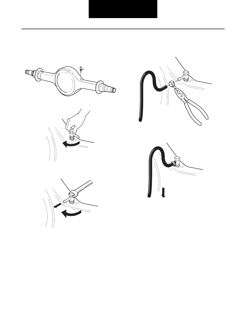 Install axle housing breather | Spicer Single Drive Axles Service Manual: S110 and S130 User Manual | Page 39 / 54