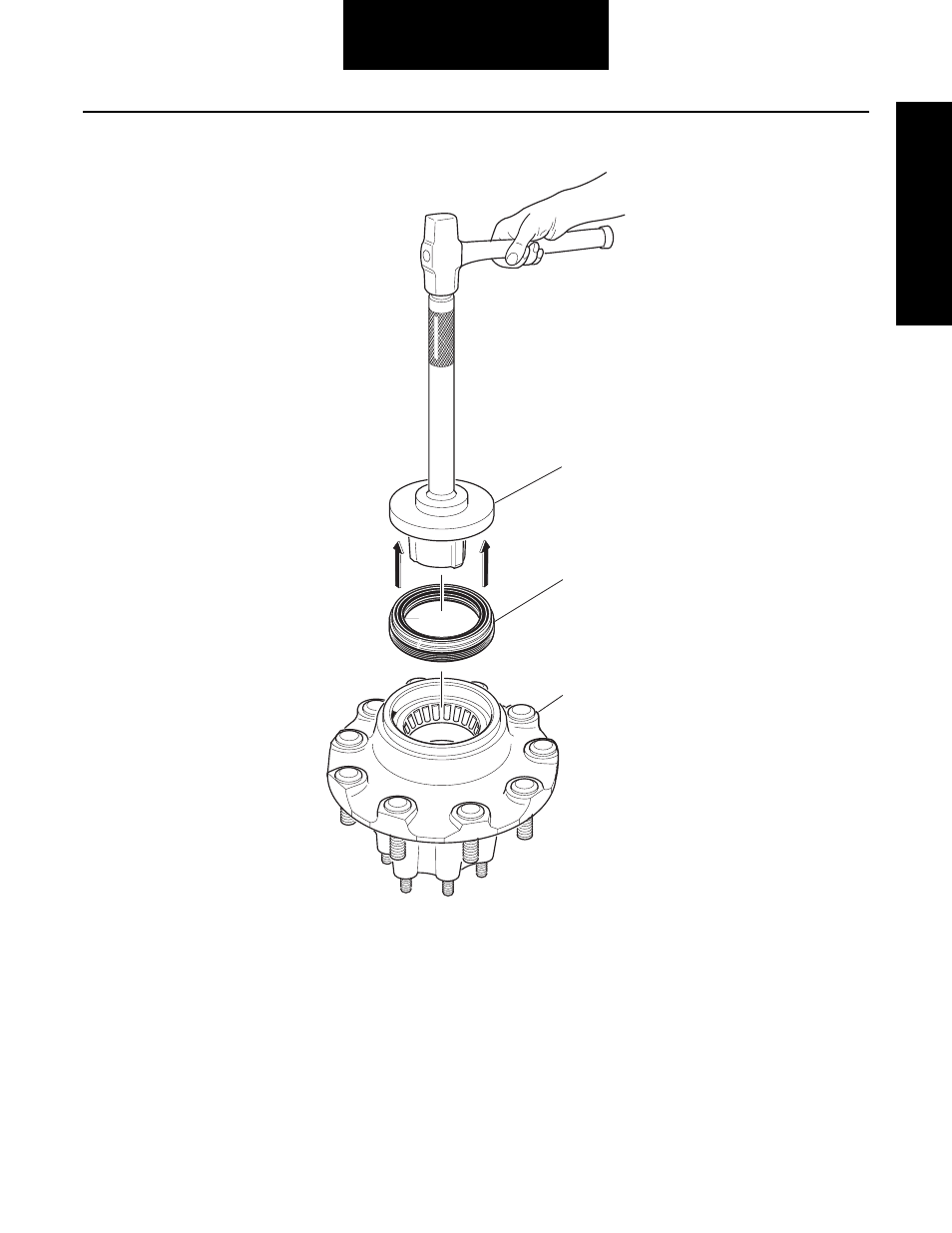 Wheel end seal - parts exploded view | Spicer Single Drive Axles Service Manual: S110 and S130 User Manual | Page 40 / 54