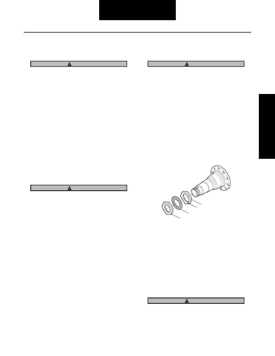 Adjust wheel bearing | Spicer Single Drive Axles Service Manual: S110 and S130 User Manual | Page 42 / 54