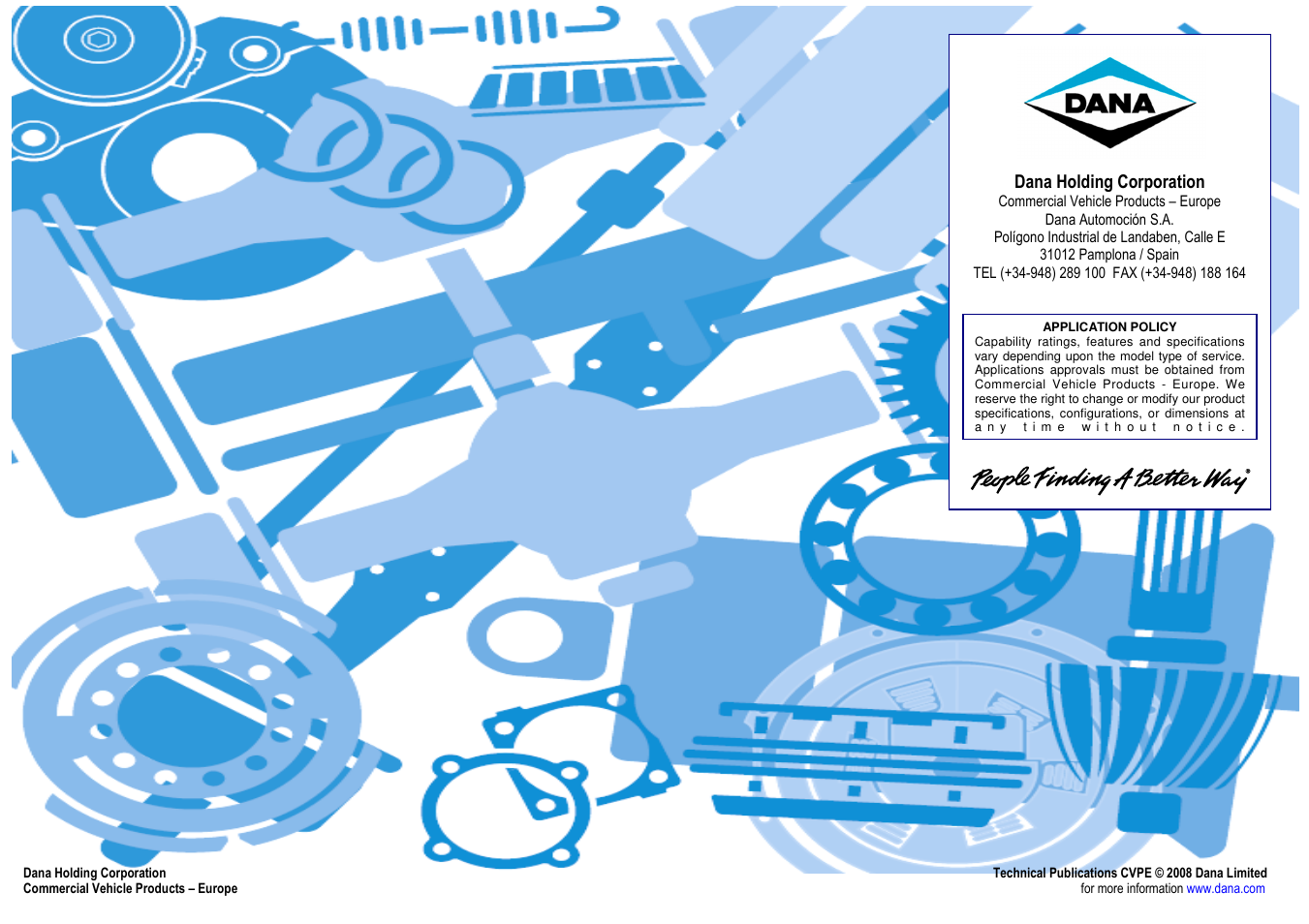 Spicer G171 User Manual | Page 8 / 8