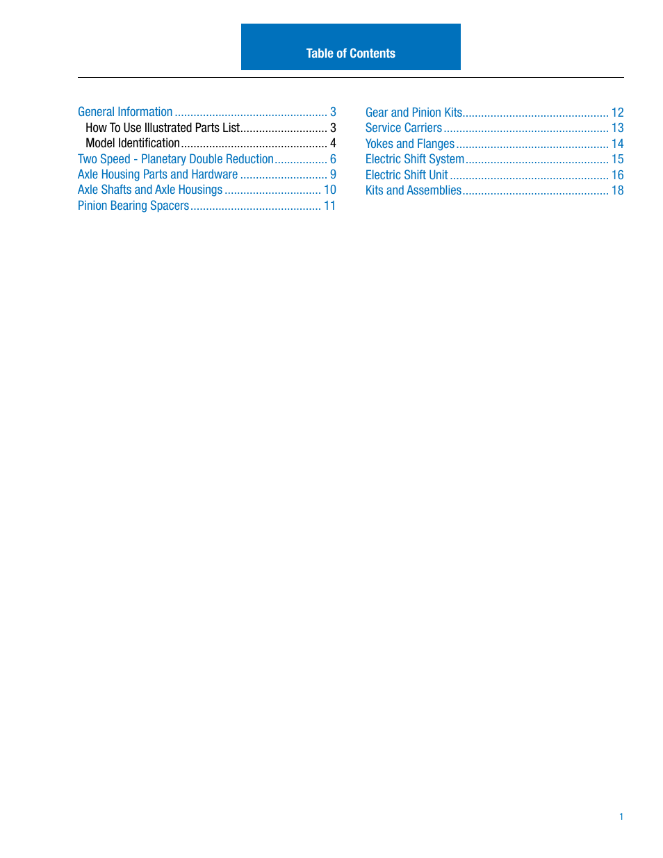 Spicer Drive Axles Illustrated Parts List 19055T_P, 21065T_P, 22065T_P User Manual | Page 3 / 20
