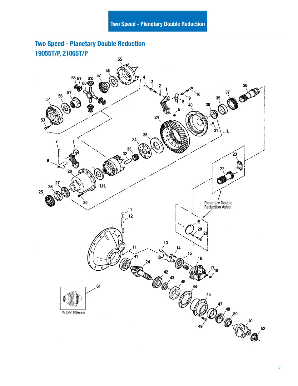 Spicer Drive Axles Illustrated Parts List 19055T_P, 21065T_P, 22065T_P User Manual | Page 7 / 20