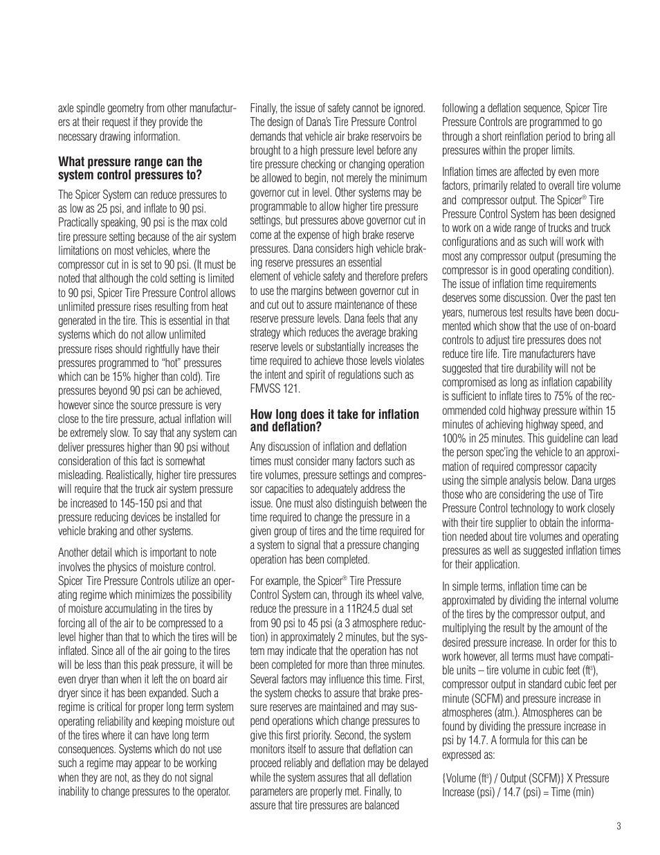 Spicer Tire Pressure Control User Manual | Page 3 / 8