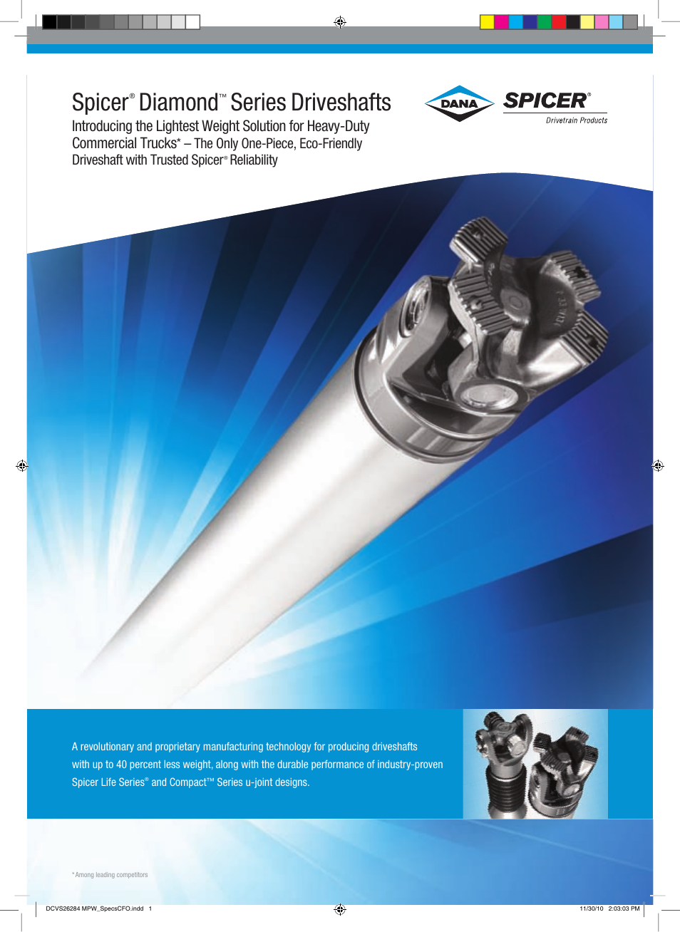 Spicer OE - Spicer Diamond Series Drive Shaft User Manual | 2 pages