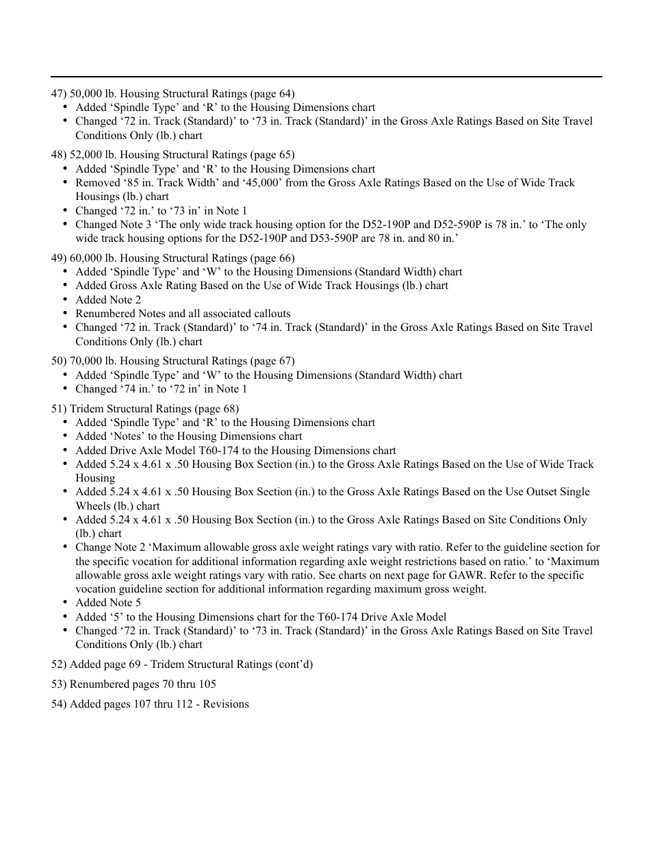 Revisions (cont’d), Revisions, Cont’d) | Spicer Drive Axles Application Guidelines User Manual | Page 112 / 113