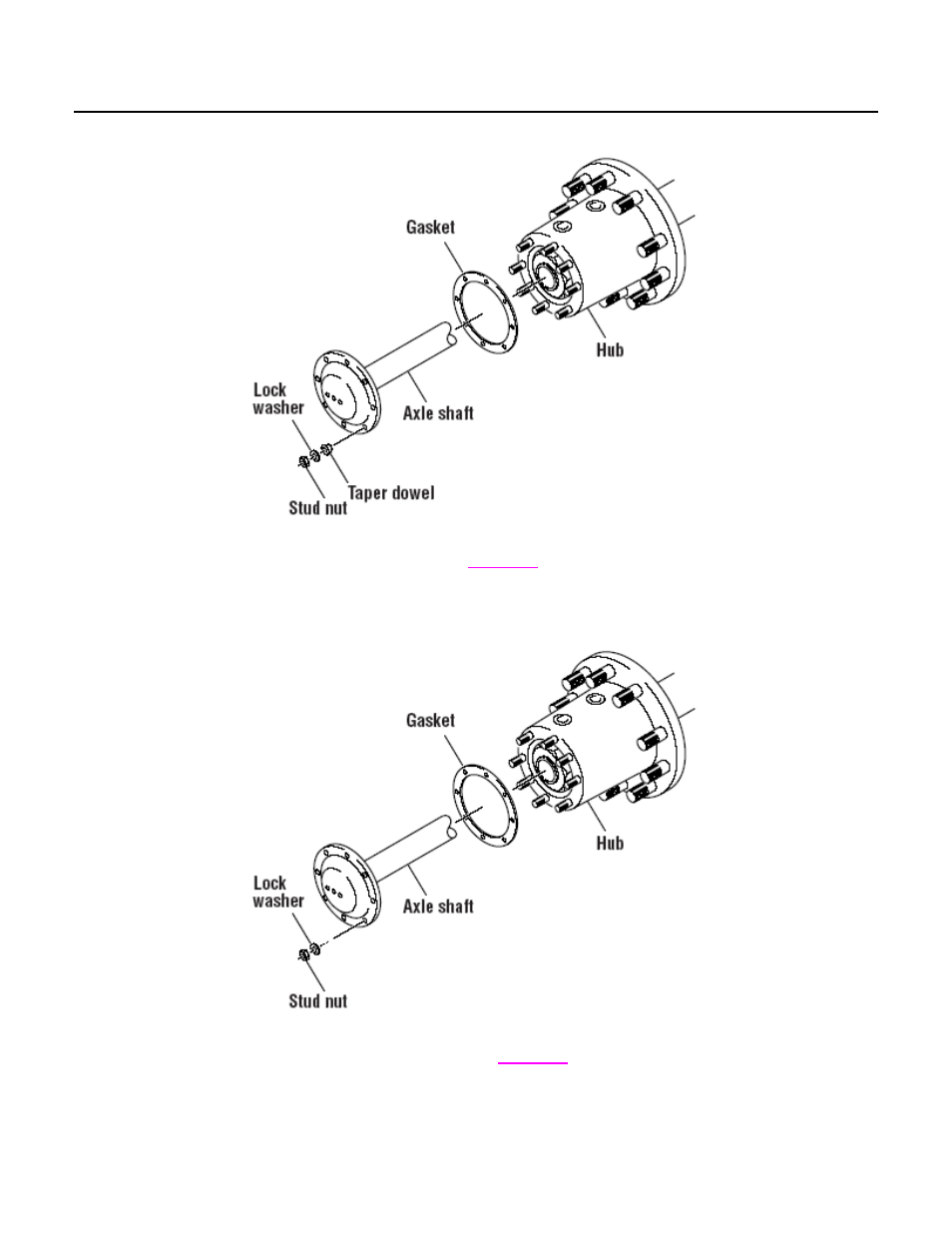 Axle shaft flange to hub | Spicer Drive Axles Application Guidelines User Manual | Page 80 / 113