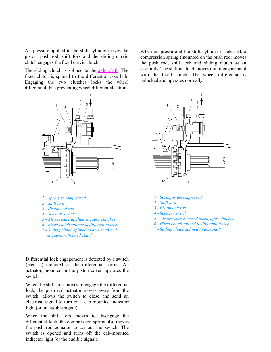 Wheel differential lock (cont’d) | Spicer Drive Axles Application Guidelines User Manual | Page 84 / 113