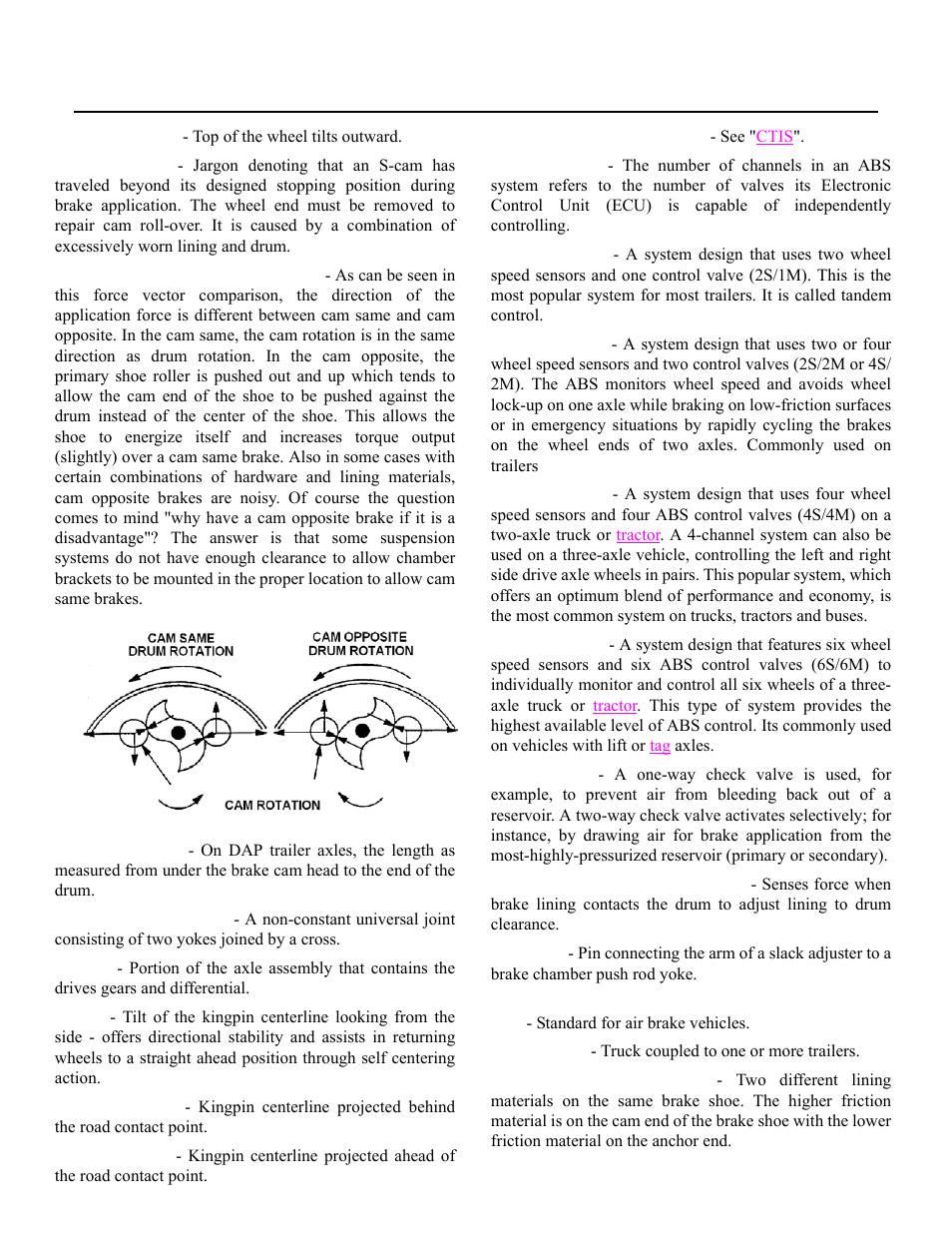 Glossary | Spicer Drive Axles Application Guidelines User Manual | Page 94 / 113