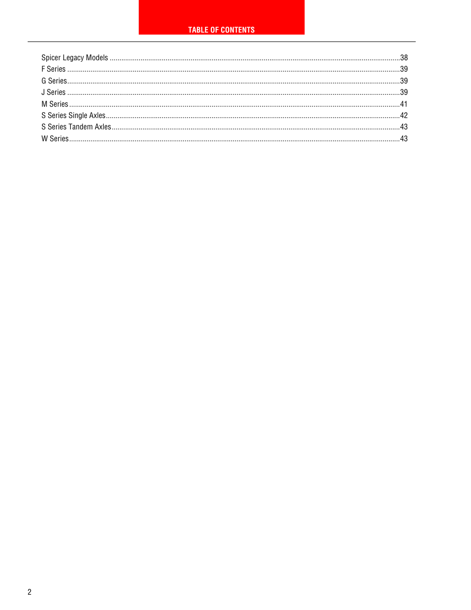 Spicer HEAVY AXLE COMPONENTS User Manual | Page 3 / 46