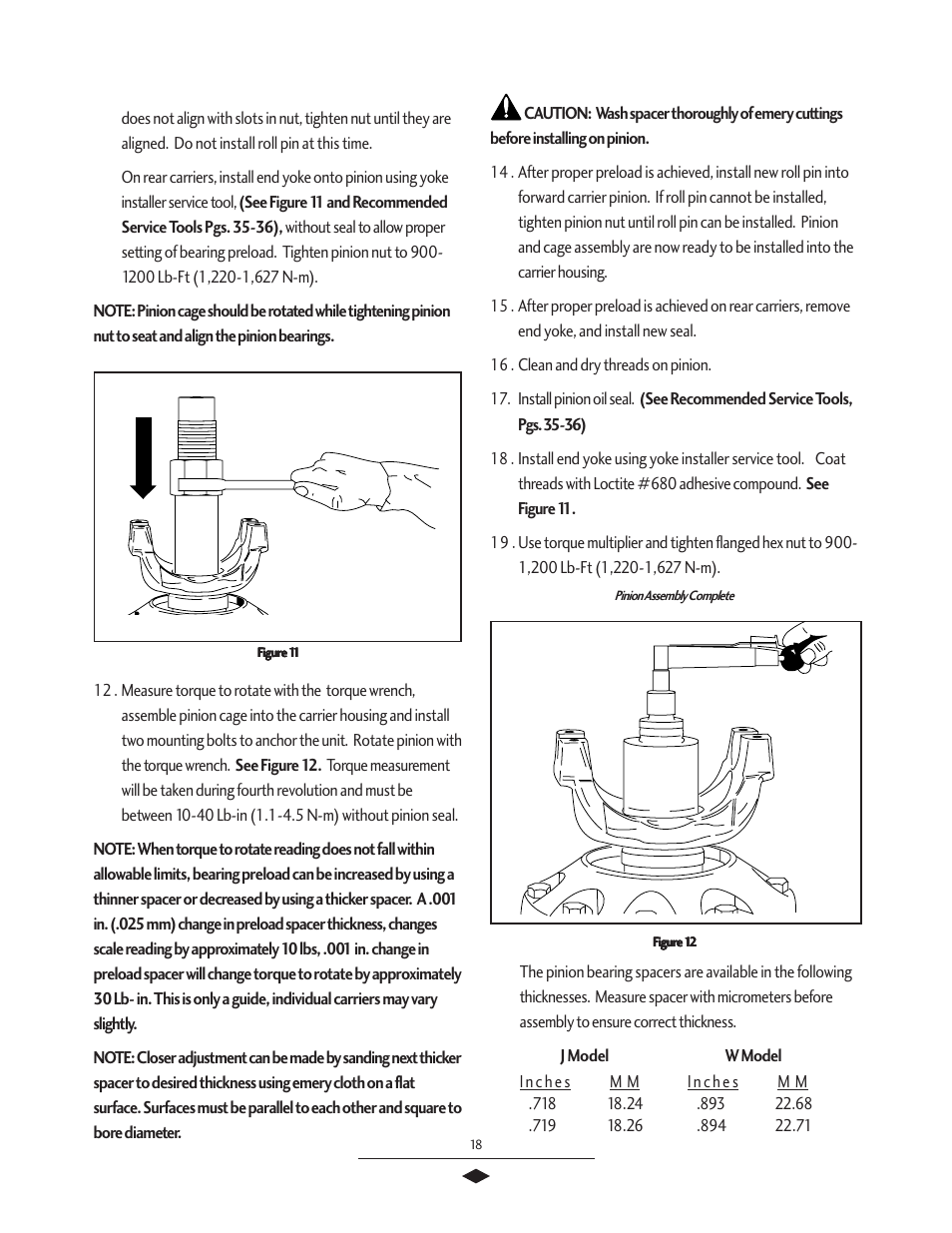 Pinion assembly | Spicer Tandem Drive Axles Service Manual J340-S, J380-S, J400-S, W460-S User Manual | Page 20 / 40