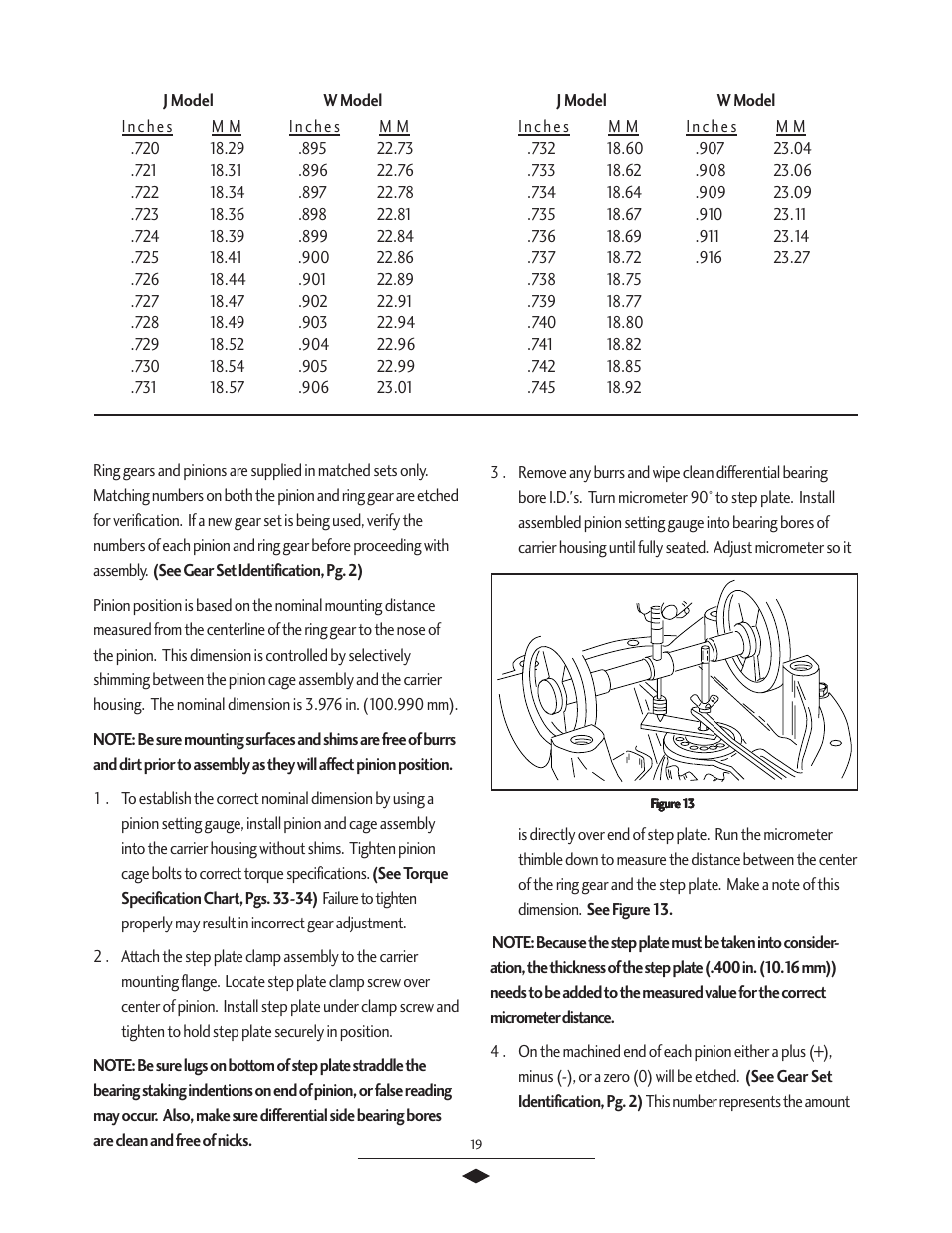 Pinion position, Pinion assembly | Spicer Tandem Drive Axles Service Manual J340-S, J380-S, J400-S, W460-S User Manual | Page 21 / 40