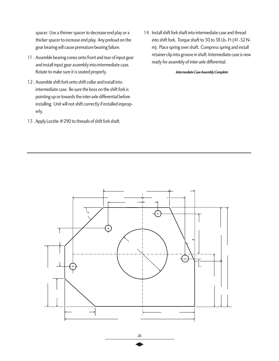 Intermediate case assembly, Fabricate special plate from 3/8” steel | Spicer Tandem Drive Axles Service Manual J340-S, J380-S, J400-S, W460-S User Manual | Page 28 / 40