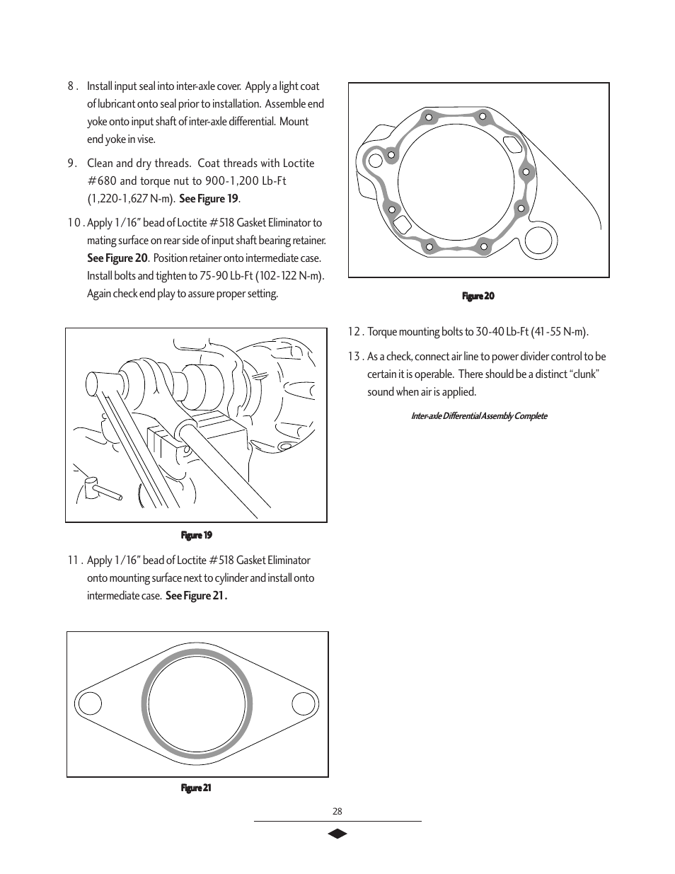 Inter-axle differential assembly | Spicer Tandem Drive Axles Service Manual J340-S, J380-S, J400-S, W460-S User Manual | Page 30 / 40