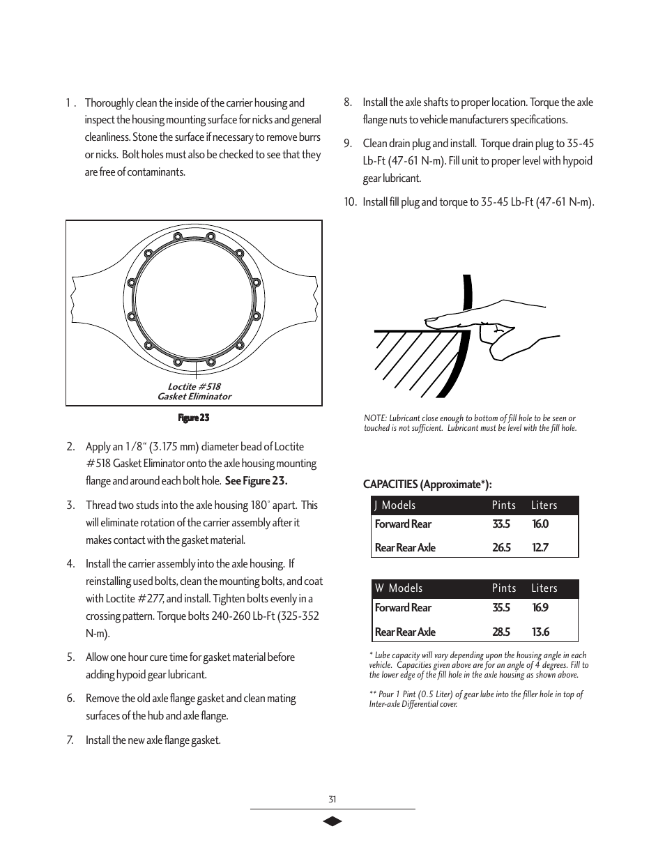 Spicer Tandem Drive Axles Service Manual J340-S, J380-S, J400-S, W460-S User Manual | Page 33 / 40