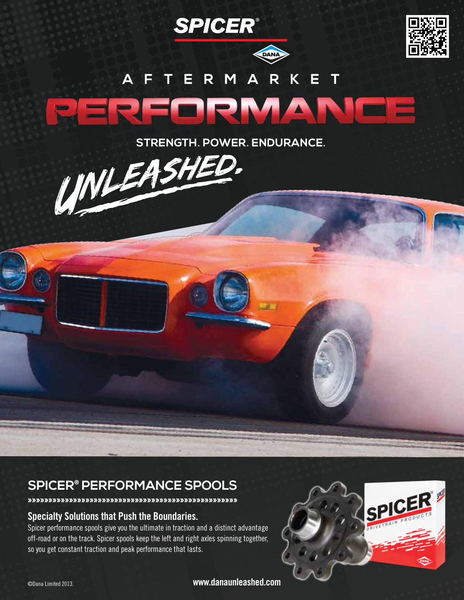 Spicer Performance Spools User Manual | 2 pages