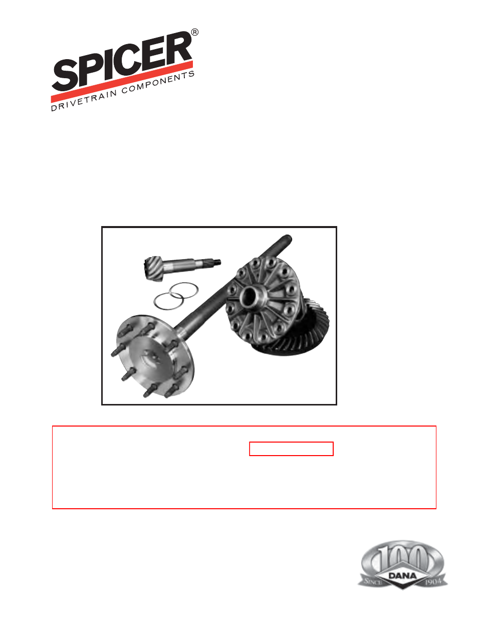 Spicer FRONT AND REAR LIGHT AXLE PARTS, KITS AND APPLICATIONS User Manual | 379 pages