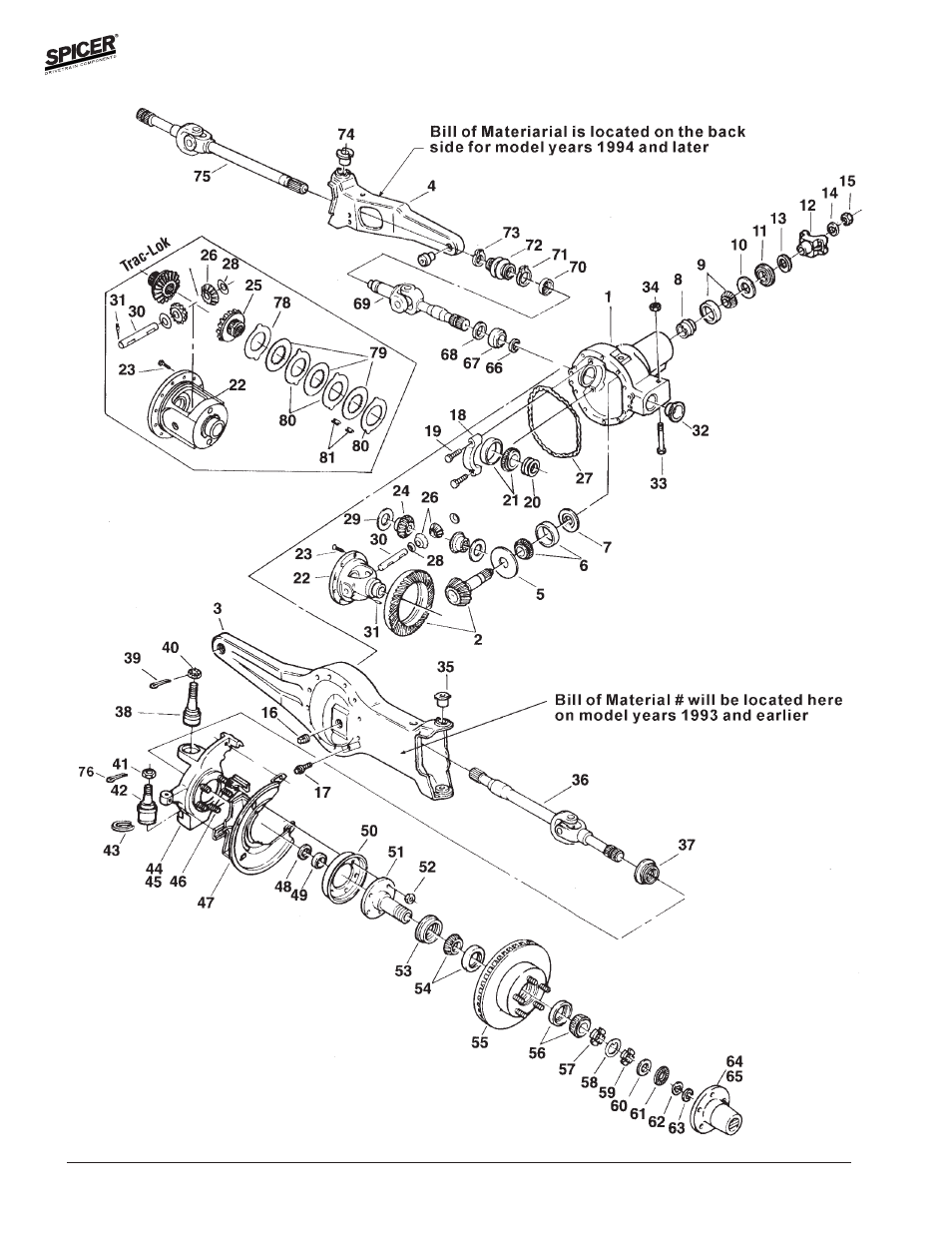 Spicer FRONT AND REAR LIGHT AXLE PARTS, KITS AND APPLICATIONS User Manual | Page 110 / 379