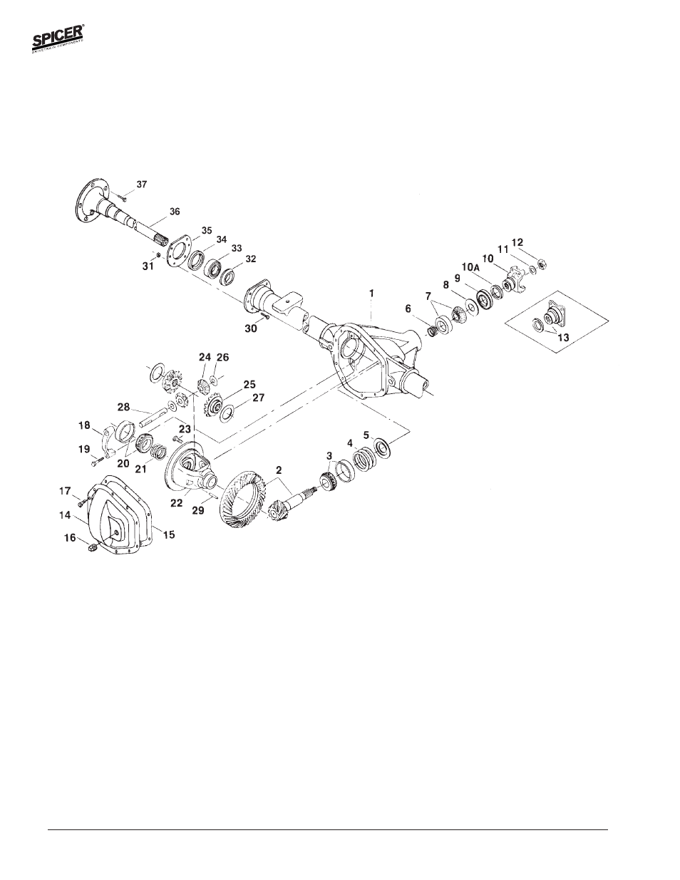 Spicer FRONT AND REAR LIGHT AXLE PARTS, KITS AND APPLICATIONS User Manual | Page 168 / 379