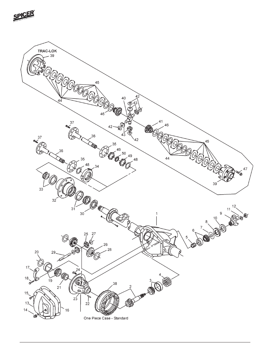 Spicer FRONT AND REAR LIGHT AXLE PARTS, KITS AND APPLICATIONS User Manual | Page 226 / 379