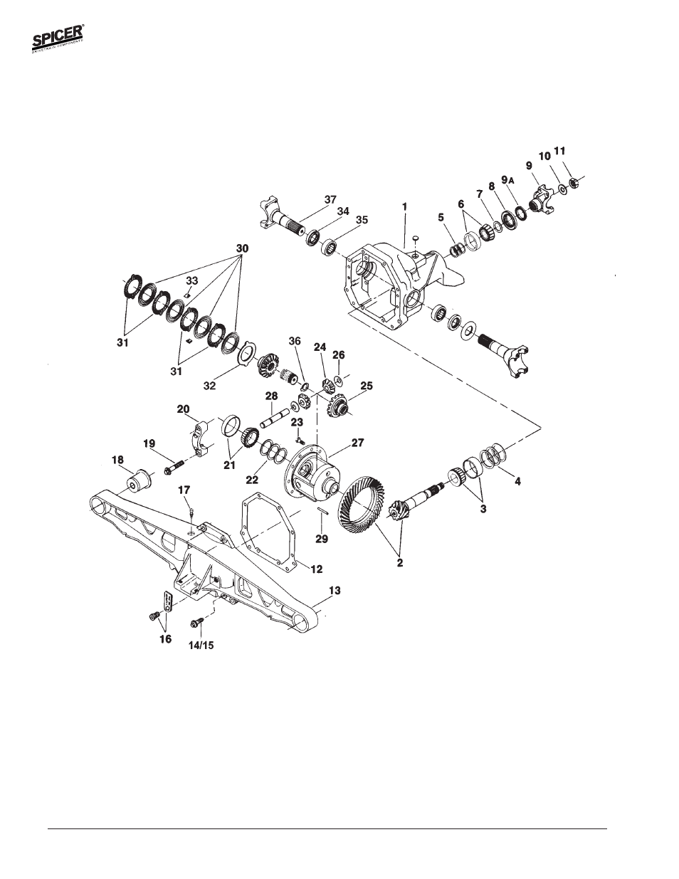 Spicer FRONT AND REAR LIGHT AXLE PARTS, KITS AND APPLICATIONS User Manual | Page 246 / 379